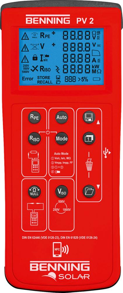 Produktbild von BENNING Installationstester PV2 50422 4014651504226
