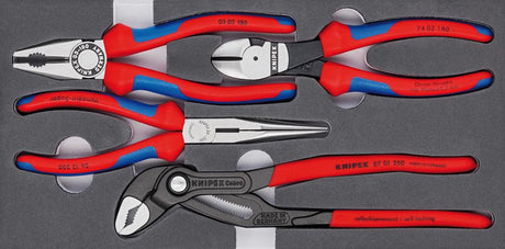 Zangen-Satz Basic mit Schaumeinlage 4-teilig KNIPEX