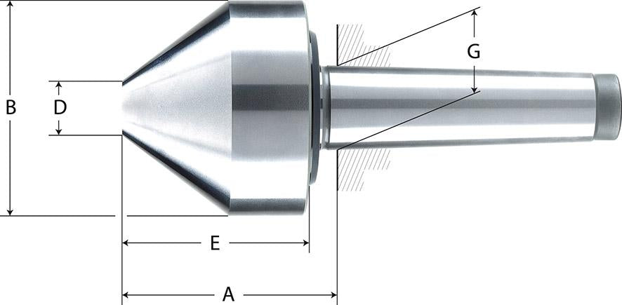 Zentrierkegel Mitlaufend 618 75 Gr.173B Mk5 Röhm 1 - 4188