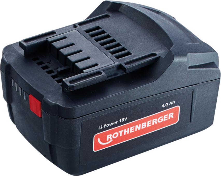 Produktbild von ROTHENBERGER Akku Lithium-Ionen 18V/4Ah 1000001653 4004625407202