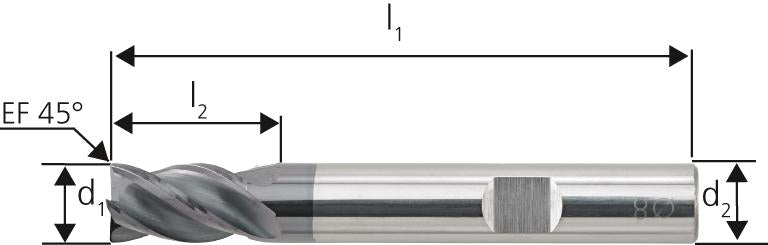 VHM HPC INOX Fräser D6527K 4,00VA Z4HB Carapace+