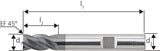 VHM HPC INOX Fräser D6527K 4,00VA Z4HB Carapace+