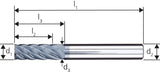 VHM Schaftfräser HPC 3mm D6527L Z4 SiTiAl Hart HA