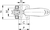 Verschlussspanner 6848V Vertikal Gr.4 Amf 2 - 8437