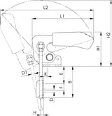 Verschlussspanner 6848V Vertikal Gr.2 Amf 1 - 8428