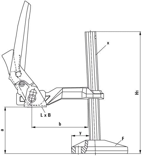 Maschinen Tischspanner Bsgr.4 200X120Mm Bessey 1 - 8934