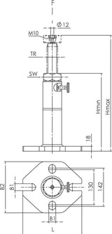 Schraubbock Schwer 710 1250Mm Amf 1 - 8217