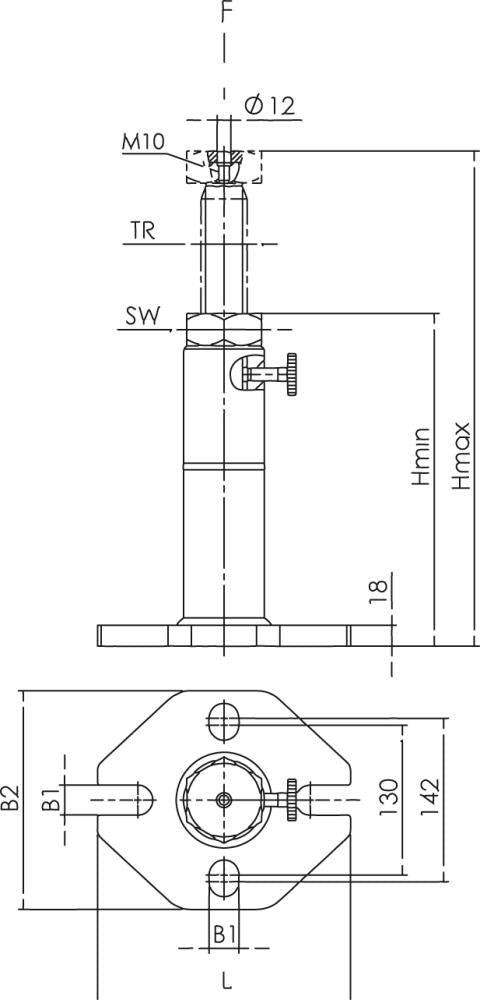 Schraubbock Schwer 200 300Mm Amf 1 - 8208