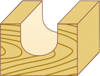 Hohlkehlfr. Hw R4,8 9,5X9,5X40 S8 Fortis - 12065