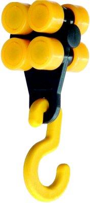 Produktbild von SINOtec Laufwagen mit Haken 2x4 Rollen Kunststoff 10001905 4332163726920