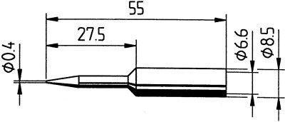 Lötspitze ERSADUR Nr. 8320,4 mm spitz, verlängert Ersa