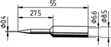 Lötspitze ERSADUR Nr. 8320,4 mm spitz, verlängert Ersa