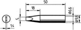 Lötspitze ERSADUR Nr. 8325,0 mm, meißel Ersa