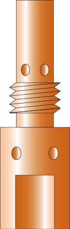 Gasdüsenträger M6-35 mm MB25