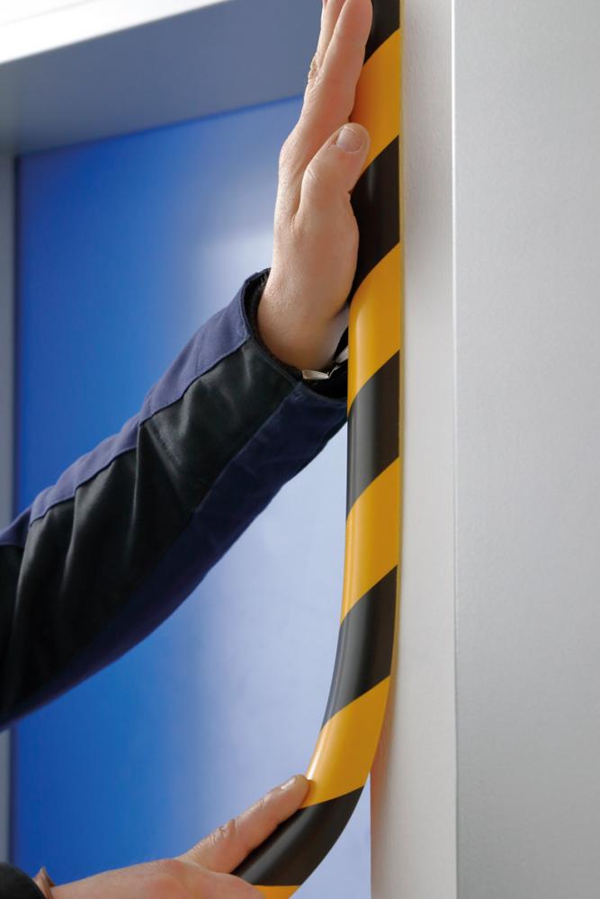 Produktbild von Dancop Rohrschutz Typ R30 L 1000mm gelb/schwarz selbstklebend 10017 4250912300156
