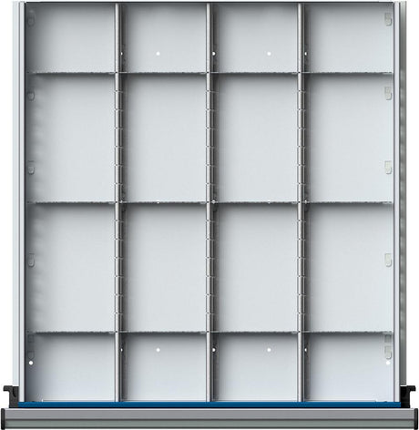 Produktbild von Anke Schubladeneinteilungssatz für FH 90-150mm 1/4 Teilung für Schublade B500xT540 mm 901909 4014641061548
