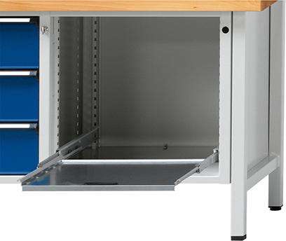 Produktbild von Anke Auszugboden für Gehäusebreite 660mm RAL 7035 Traglast 100 kg 100 % ausziehbar 903715 4014641063931
