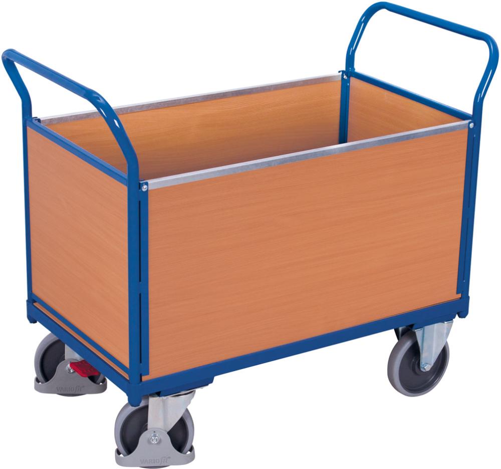 Produktbild von VarioFit Vierwandwagen 500 kg 1200x750 mm Holzwände SW-800400 4035694000247