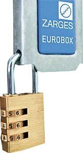 Produktbild von ZARGES Bügelschloss für Alubox 46989 4003318321627