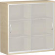 Produktbild von Geramöbel Schiebetürenschrank Pro Ahorn 1152x1200x425 mit Glastüren N-10SG312-A 4038933109138