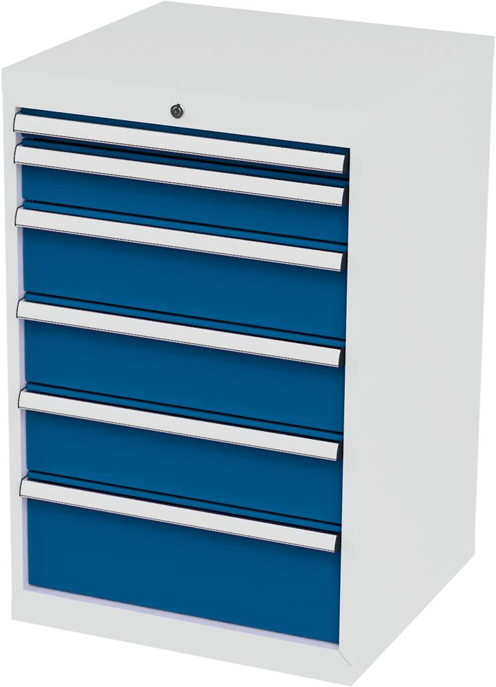 Produktbild von FORUM Schubladenschrank FS6 6S H920mm RAL 7035/501 4260612640 4317784945929