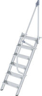 Produktbild von Günzburger Alu-Treppe 60° 6 Stufen B 600 mm lichte Höhe 1450 mm Ausladung 1096 mm 600206 4031405002067