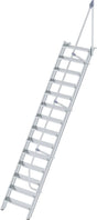 Produktbild von Günzburger Alu-Treppe 60° 14 Stufen B 800 mm lichte Höhe 3400 mm Ausladung 2161 mm 600234 4031405002340