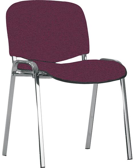 Bes.-Stuhl ISO chrom/bordeaux