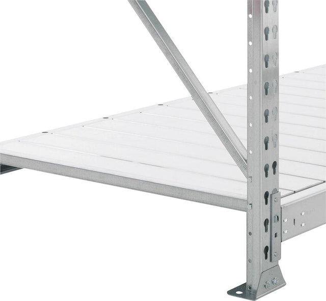 Weitspannregal MINI-RACK B2600xT800xH2500 mm Anbaufeld 4 Stahlpaneele Fachlast 490 kg