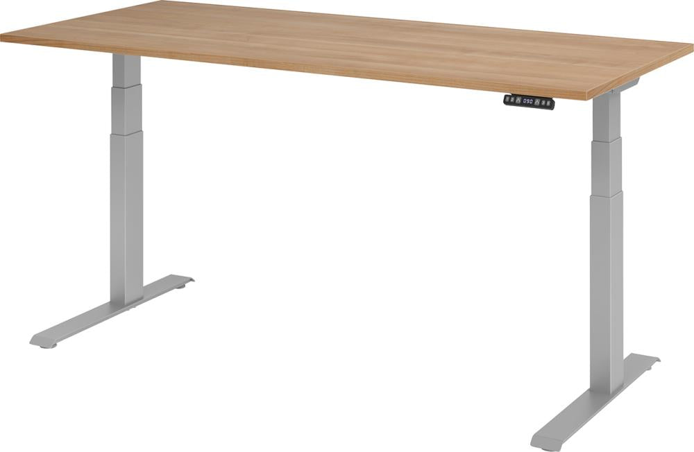 Schreibtisch XDKB19 180 x 80 cm Nussbaum, 25 mm dick ABS-Dickkante