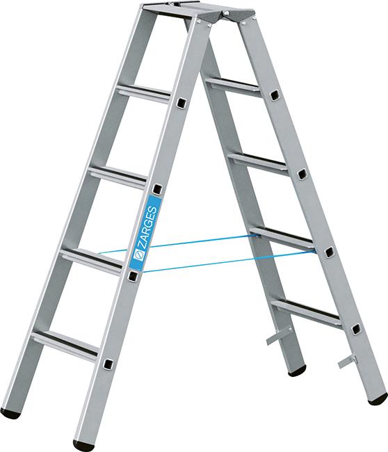 Stufenleiter Saferstep B 2x5 Stufen Leiterlänge 1,42 m Arbeitshöhe 2,80 m