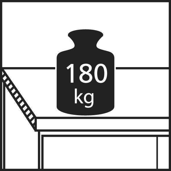 Grundgestell mit elektrisch Höhenverstellung 1500x750x735 - 1100mm Workline