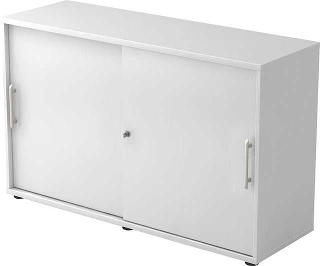 Schiebetürenschrank 1200x400x748 Weiss/Weiss