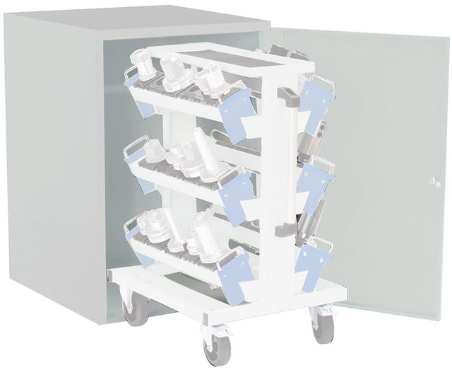 Schrank f. CNC-Wagen 705x736x1019 Stahlblech, Zylinder schloß