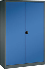 Flügeltürenschrank FORUM 4 Böden, 70kg Traglast H1950xB1200xT400mm RAL 7016/5010