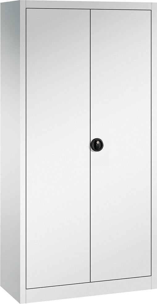 Flügeltürenschrank FORUM 4 Böden, 110kgTraglast H1950xB930xT400mm RAL 7035/7035