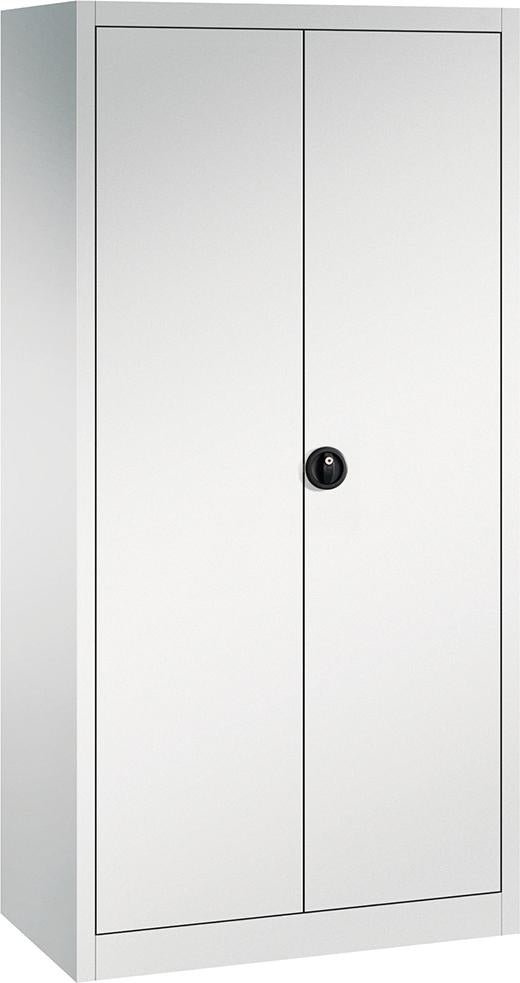 Flügeltürenschrank FORUM 4 Böden, 110kgTraglast H1950xB930xT500mm RAL 7035/7035