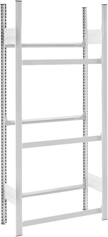 Grundregal m.6 Traversen für Getränkekisten 1750x335x810RAL7035