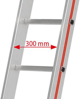 Schiebeleiter, zweiteilig 2x14 Sprossen AH 7,40m