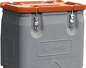 Mobile box 170 l box gray / lid orange