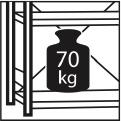 Schraubregal GR 70 kg 2000x1000x600mm 5 Böden verzinkt