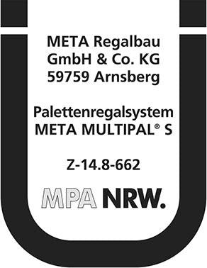 Ständer SR 85/20 H5500xT800 mm RAL 5010 Multipal