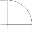 Produktbild von Hammerbacher Eckplatte 90° 800x800 mm Nussbaum VBE91/N 4032062019092