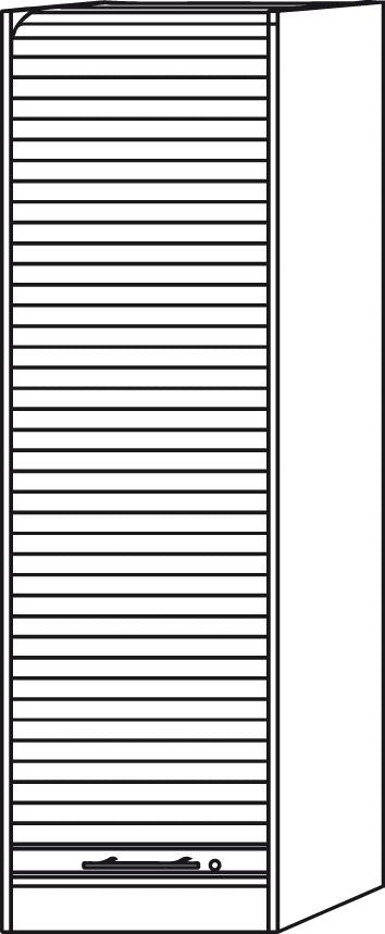 Rolladenschrank Ahorn/Aluminium 50x42x200,4 cm