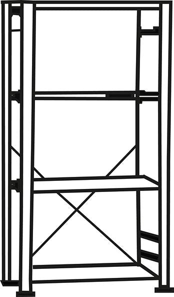 Grundregal zerlegt HKG 17610 DA, 5 Böden 1750x600x1000mm lichtgrau