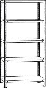 Schraubregal V150 GF 2000x1000x400 mm verzinkt