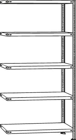 Schraubregal AR 150 kg 2000x1000x500mm 5 Böden verzinkt