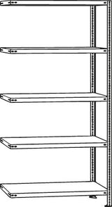 Schraubregal AR 150 kg 2500x1000x600mm 6 Böden verzinkt