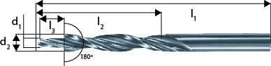 Mehrfasenstufenbohrer D8376 HSS M10 180G