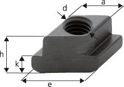 Nutenstein RHOMBUS DIN510M12x14mm AMF, Nuten-Stein, Stein - 8712